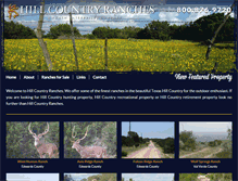 Tablet Screenshot of hillcountryranches.com